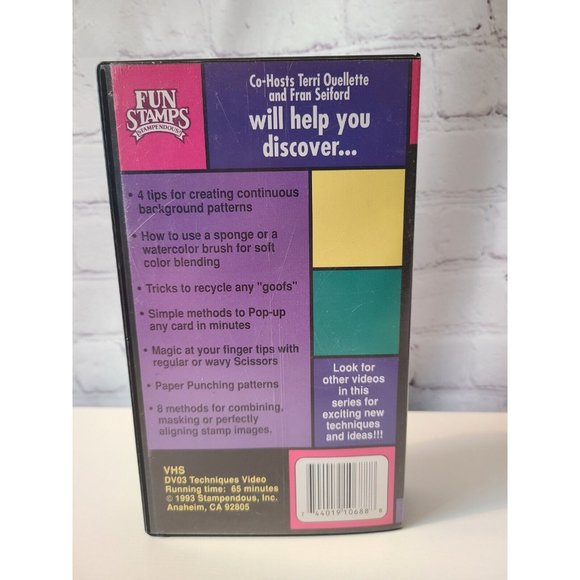 Fun Stamps Techniques of Stamping VHS Video 3 - Picture 3 of 5